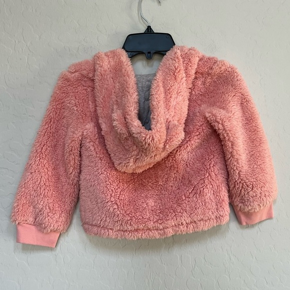 HARPER CANYON Kids Teddy Textured Hoodie In pink size 3 - Picture 5 of 9